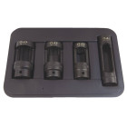 Coffret 4 douilles 1/2" 12 pans crv pour pose et dépose porte-injecteurs - om 0070 - clas equipements