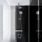 Pack paroi de douche avec volet pivotant 85x35 + panneaux de fond + receveur haut 80x120cm - mixed Aurlane - PACC003