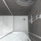 Pack porte de douche pivotante blanc extensible 79 à 90cm + paroi de retour 80 + receveur a poser Aurlane - PACF047