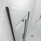 Pack paroi de douche 90x200 cm + receveur de douche a carreler 90x160 recoupable Aurlane - PACF087