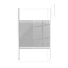 Paroi de douche 120x200cm miroir - profilé + barre plafond finition chrome - freedom 2 mirror Aurlane - PACF379