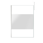 Paroi de douche 140x200cm dépolie - profilé + barre plafond finition chrome - freedom 2 frosted Aurlane - PACF384