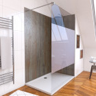 Pack panneaux muraux wall'it + paroi freedom 2 depoli + receveur whiteness Aurlane - PACP104