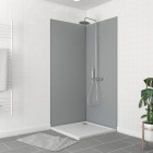 Pack panneaux muraux wall'it silver - 90x90x210cm + 2 profilés de finition noir mat + 1 profilé d'angle noir mat Aurlane - PACP257
