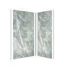 Pack panneaux muraux + profilé d'angle noir mat + 2 profilés de finition noir mat- 120x90x210 - ice green 120 Aurlane - PACP260