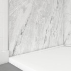 Pack panneaux muraux + profilé d'angle chrome + 2 profilés de finition chrome - 120x90x210 - ice lunar 120 Aurlane - PACP261