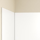 Pack 3 panneaux muraux en aluminium blanc de 90x210 cm avec profilés de finitions et d'angles chrome Aurlane - PACP269