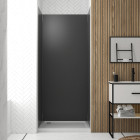 Pack 3 panneaux muraux en aluminium gris de 90x210 cm avec profilés de finitions et d'angles chrome Aurlane - PACP270