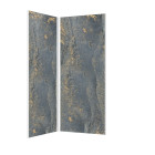 2 panneaux muraux pierre 90x210cm 'venus' + profilés d'angle et finition chromés - stone'it Aurlane - PACP275