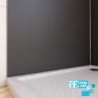 Lot de 3 panneaux muraux pour salle de bains en aluminium gris - 90x210cm - wall'it Aurlane - PACP284