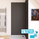Lot de 10 panneaux muraux pour salle de bains en aluminium gris - 90x210cm - wall'it Aurlane - PACP286