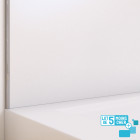 Lot de 5 panneaux muraux pour salle de bains en aluminium blanc - 120x210cm - wall'it Aurlane - PACP288