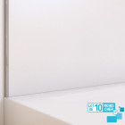 Lot de 10 panneaux muraux pour salle de bains en aluminium blanc - 120x210cm - wall'it Aurlane - PACP289