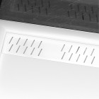 Pack receveur acrylique blanc 90x90 et grille décor aluminium - pack whitness ii - Couleur de grille au choix