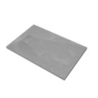 Pack receveur gris effet pierre 140x90 cm et grille décor perforée en inox - pack rock 2 Aurlane - PACR115