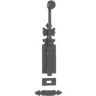 Verrou rustique 1307 BOUVET 400 mm - fer noir - 20748