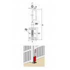 Verrou baïonnette ø16 l.3000 torbel zingué hq - 9516302