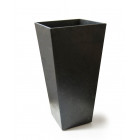 Jardiniere sonata 50cm de hauteur en materiaux recycles, avec drainage, prgompf301