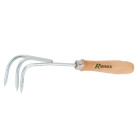Griffe a fleurs 3 dents manche bois, profg18b