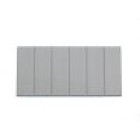 lot de 2 Plaques d obturation sectionnables blanches 6,5 modules Unibis