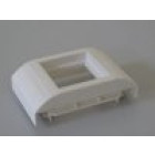 Plastron simple pour 1 appareillage 45x45 mm pour Goulottes 40x90 et 60x90 mm