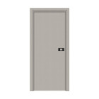 Bloc-porte pose fin de chantier collection premium miro avec poignée exclusive noire, h.204 x l.73 cm, aspect cuir argile, réversible