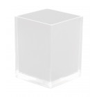 Poubelle rainbow carré finition blanc Gedy Spa Italie