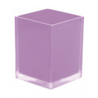 Poubelle rainbow carré finition lilas Gedy Spa Italie