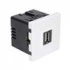Mécanisme de Prise USB blanc brillant série CASUAL Debflex