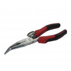Pince bec demi rond coude bimatiere avec ressort 200 mm sam - 239r20gfme