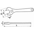 Clé à molette 12 sam - 54c12fme
