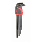 Râtelier 9 clés males extra-longues 6 pans a tête sphérique 1,5 a 10 mm SAM - 67AR9AL