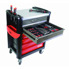 Servante servi-630n + compo 65 outils de maintenance industrielle en modules mousses sam - cpp65ms