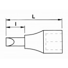 Douille tournevis 1/2 ribe l100-rb5 sam - sr105
