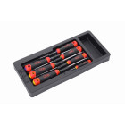 Module abs 1/3 de 7 tournevis bi-matière fente et pozidriv® SAM - TPZJ7M