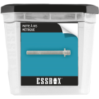 Patte à vis métaux essbox scell-it avec collerette - boite de 100 - ex-9330116045