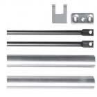 Jeu de tringles h.2400 mm endurance gris iseo - 9410020r