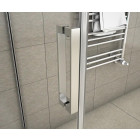 Cabine de douche 130x70x195cm en verre anticalcaire cabine de douche installation d'angle
