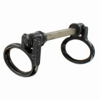 Anneau double articulé carré de 7 en acier TIRARD pour vantail à déplacement - Ép.maxi 7.5 mm - CE612005