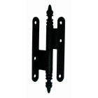 Paumelle rustique contrecoudée acier BROS - 110x60x70 - noir - droite - 23ARD1165