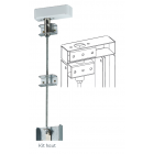 Kit decayeux haut et bas pour serrure bandeau dad900 - blanc - 727071
