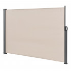 Brise-soleil baldaquin garde-vue pare-soleil métal et polyester 180 x 300 cm beige 