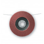 10 disques lamelles lamdisc convexe d.115x22,23mm a grain 80 support fibre