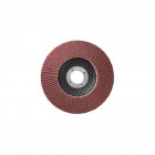 10 disques lamelles lamdisc convexe d.125x22,23mm a grain 60 support fibre