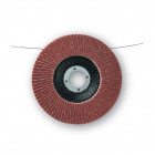 10 disques lamelles lamdisc plat d.125x22,23mm a grain 40 support fibre