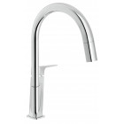 Mitigeur évier ACQUAVIVA bec haut avec douchette - Chromé