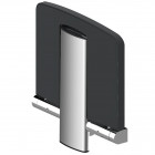 Siège de douche relevable onyx - coloris : blanc onyx siège de douche
