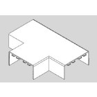 T pour Moulure Electrique PVC 15x30 mm