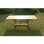 Table aedan rectangle 180-240x100xh75 teck huilé