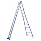 Echelle transformable 2 plans 12+12 échelons haut. D'accès maxi 6,90m platinium Echelle transformable 2 plans 12+12 échelons haut. D'accès maxi 6,90m platinium